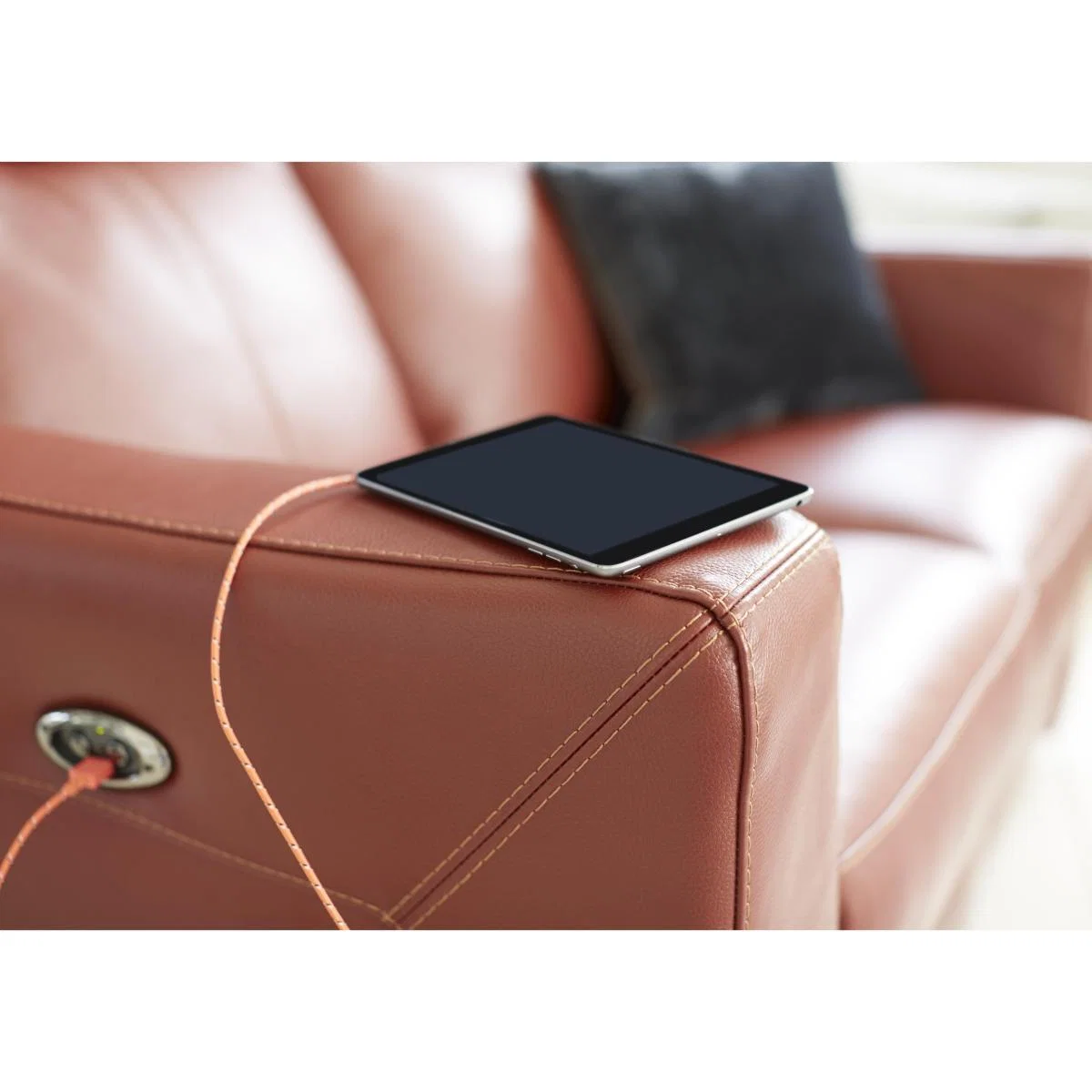 Compact Collection Midi 3 Seater Leather Sofa- World of Leather – image 3