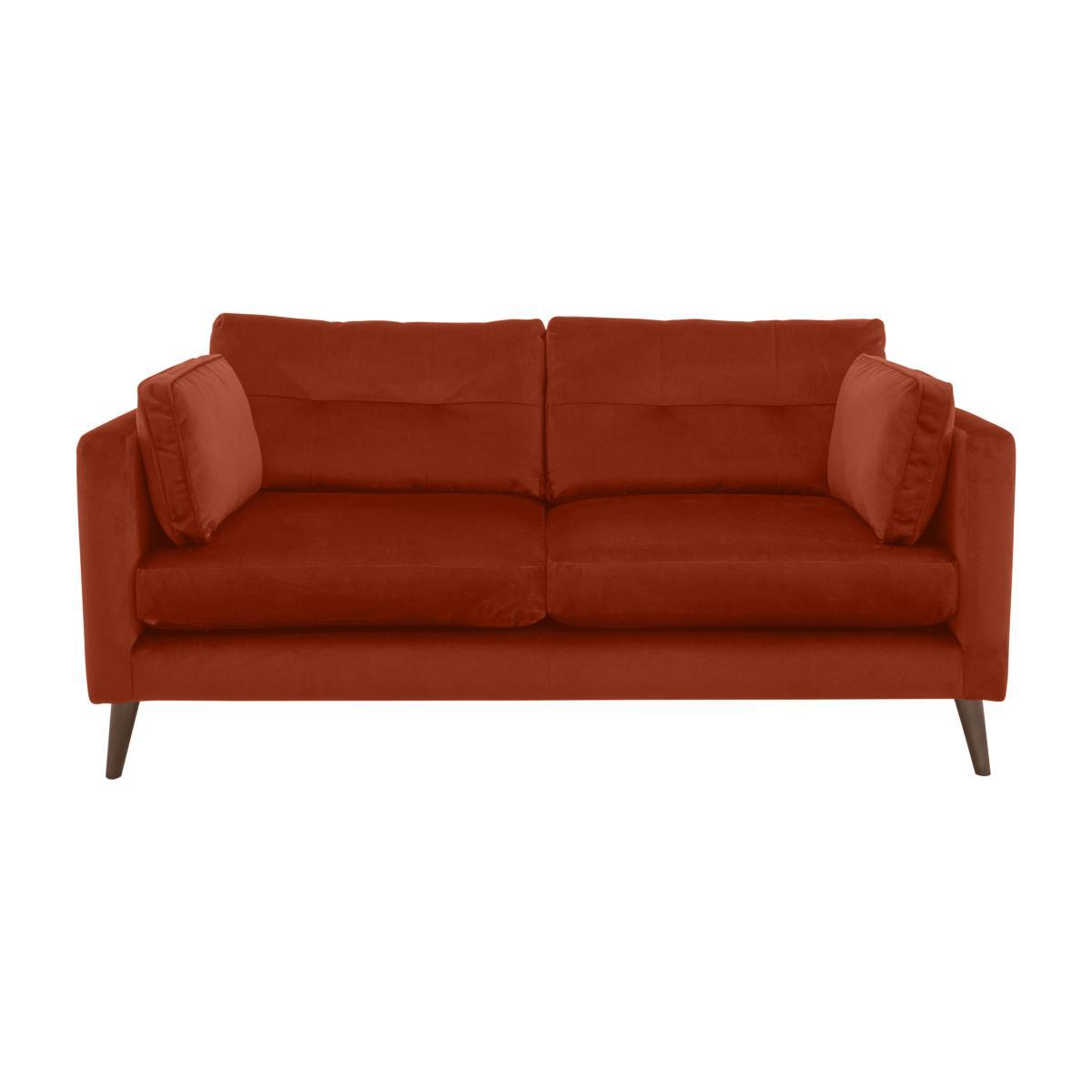 The Botanical Collection Verdosa 3 Seater Fabric Plain Sofa - Red – image 1