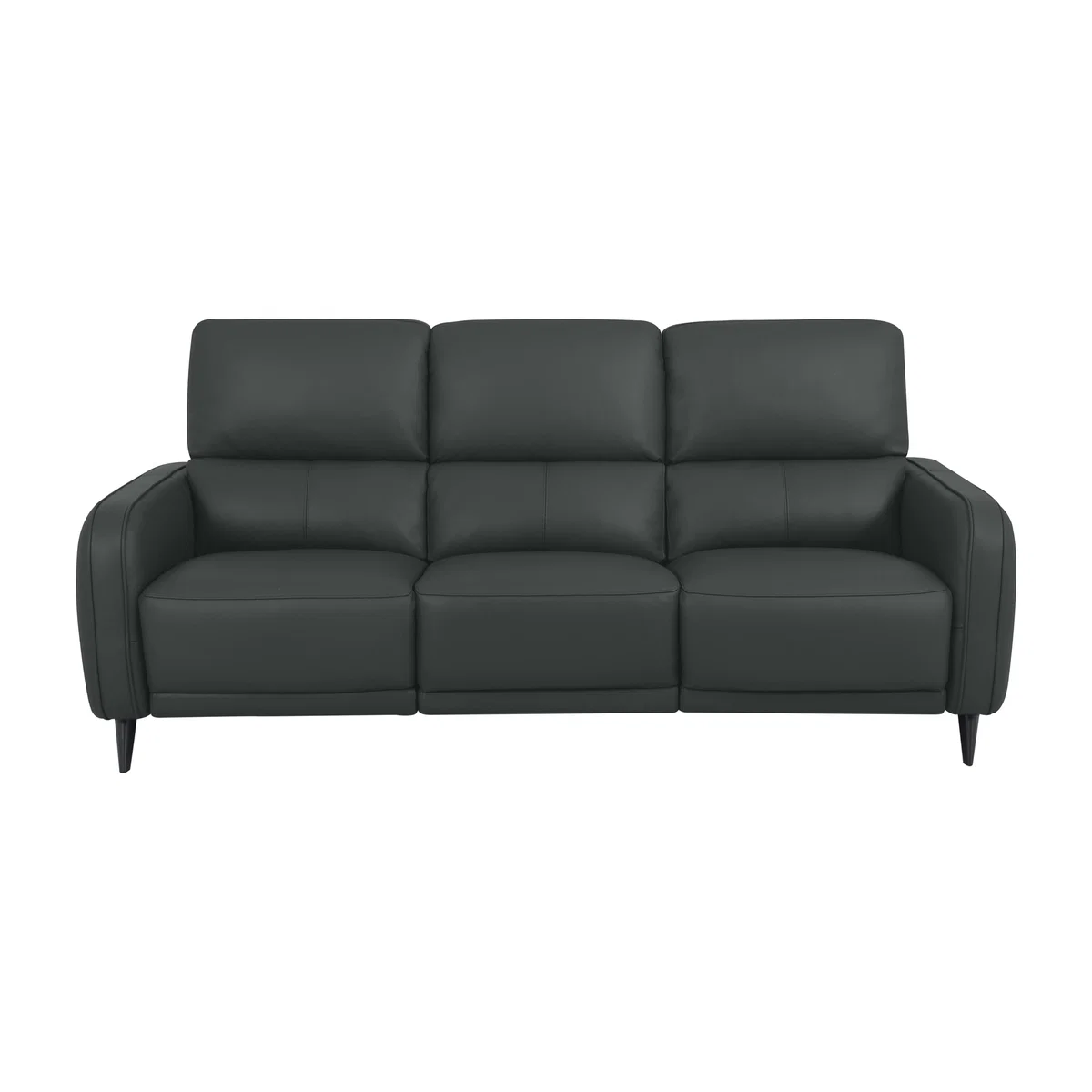 Domicil - Logan 3 Seater Leather Power Recliner Sofa - NP Shale Grey