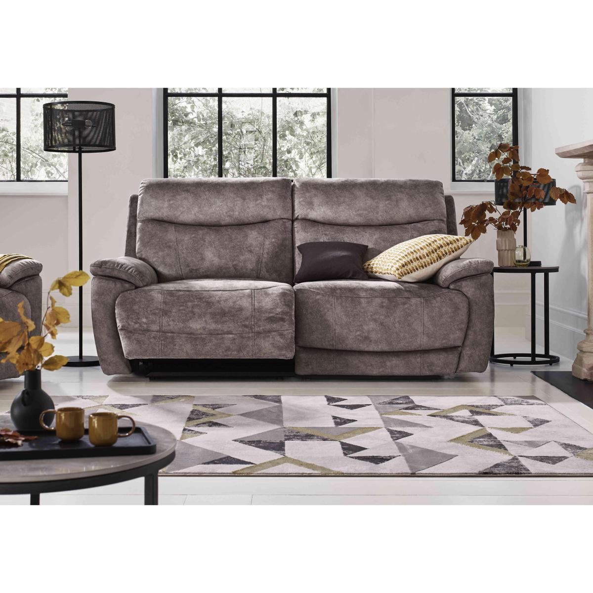 Sloane 3 Seater Fabric Power Recliner Sofa - Dexter Pumpkin – image 2