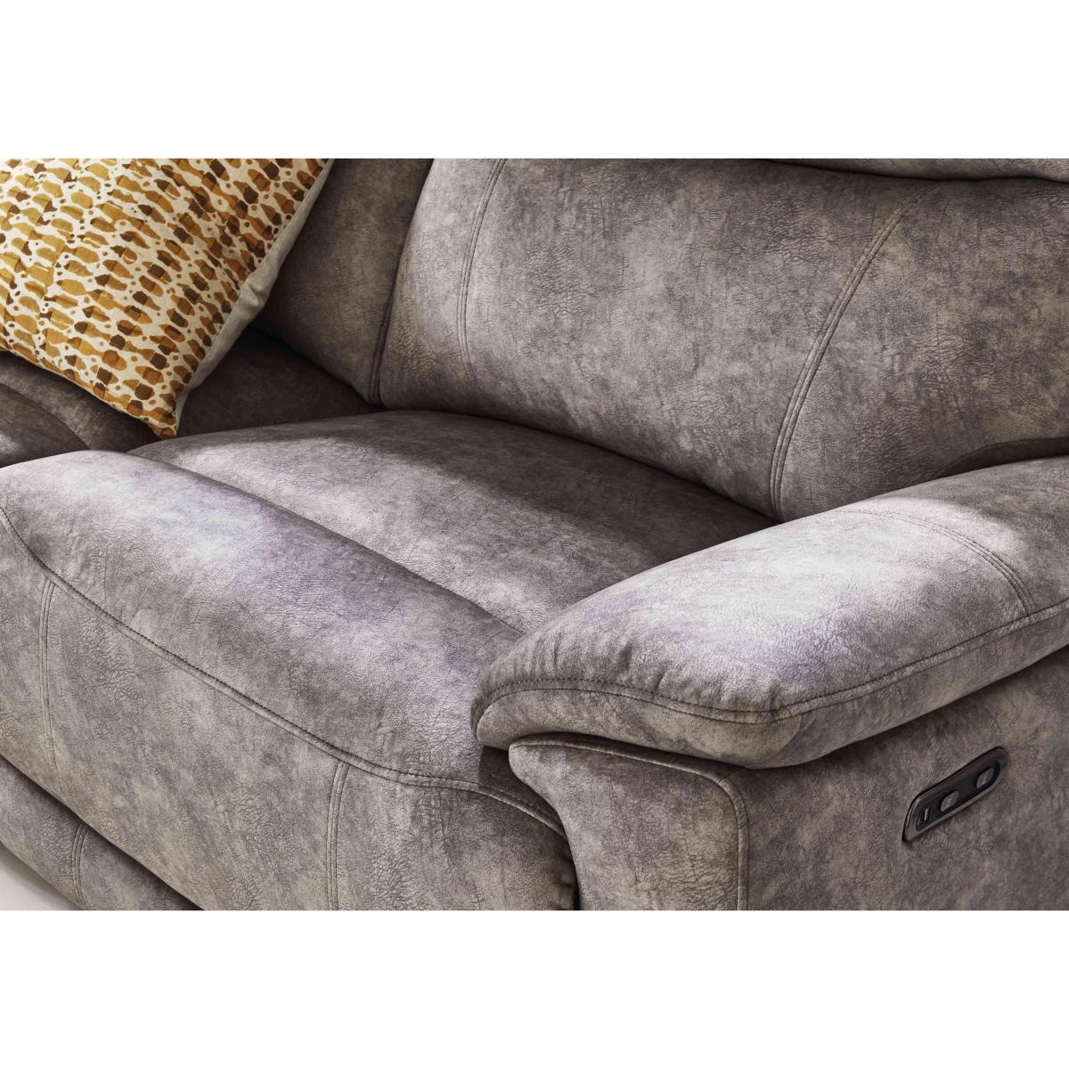 Sloane 3 Seater Fabric Power Recliner Sofa - Dexter Pumpkin – image 6