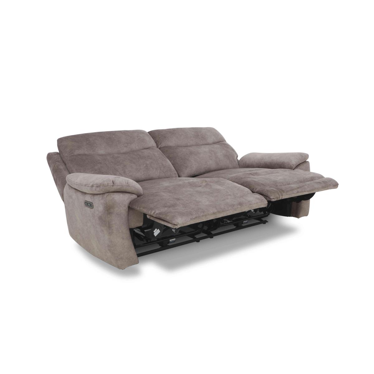 Sloane 3 Seater Fabric Power Recliner Sofa - Dexter Pumpkin – image 8