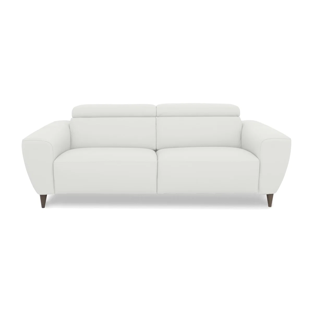 Nicoletti Italia - Milano 3 Seater Leather Power Recliner Sofa - Torello Bianco Puro