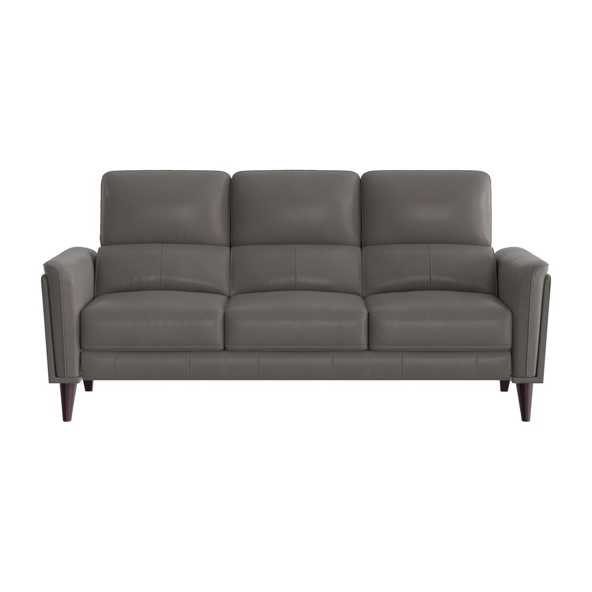 Compact Collection Klein 3 Seater NC Leather Sofa - NC Elephant