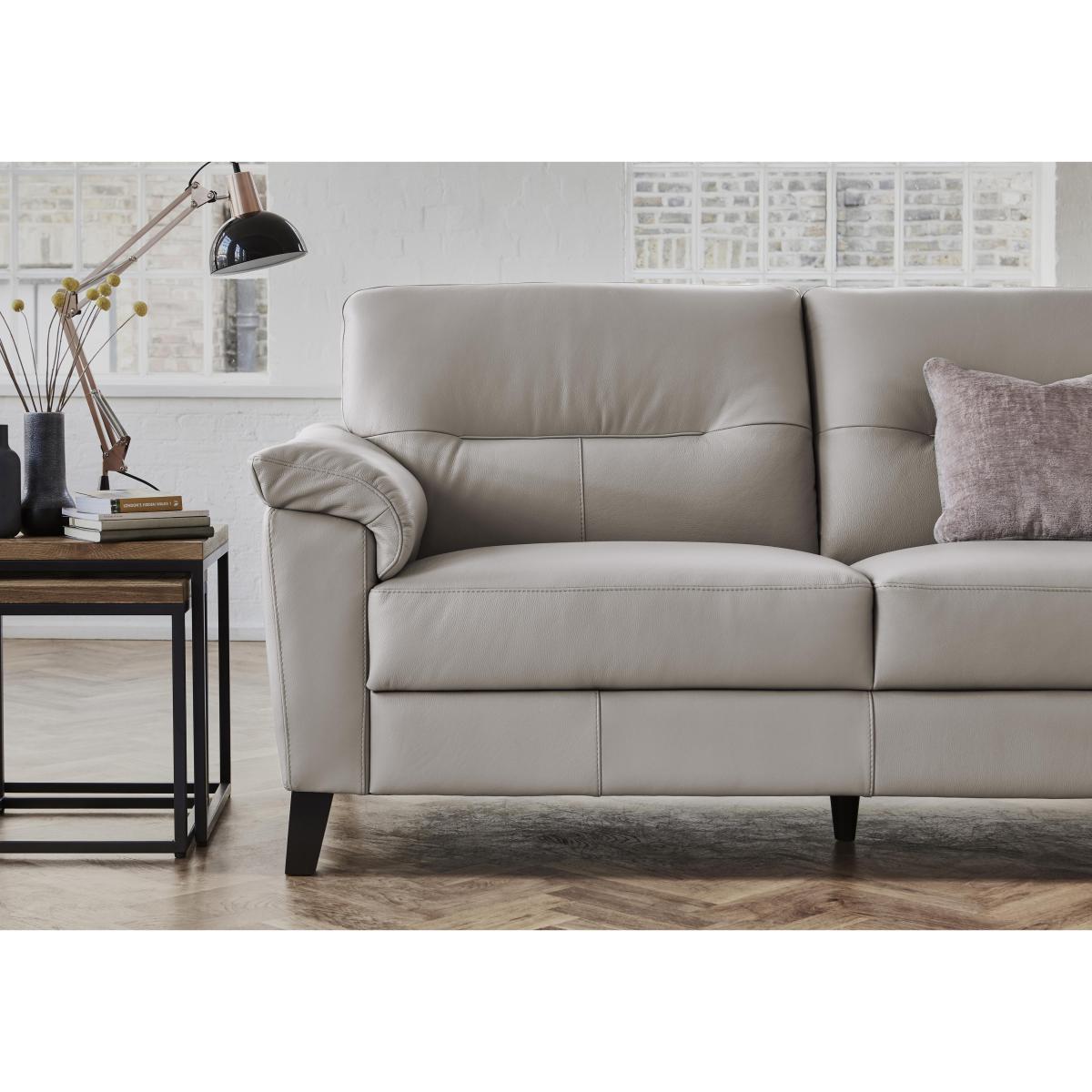 Serento 3 Seater Leather Sofa – image 3