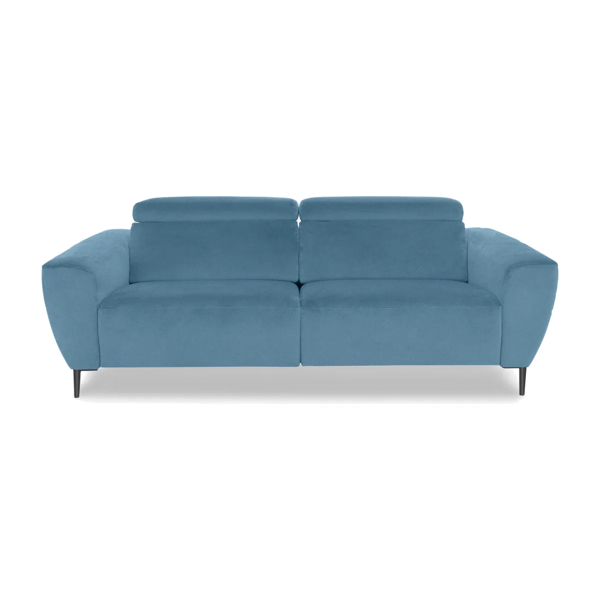 Nicoletti Italia - Milano 3 Seater Fabric Power Recliner Sofa - Flambe Turchese