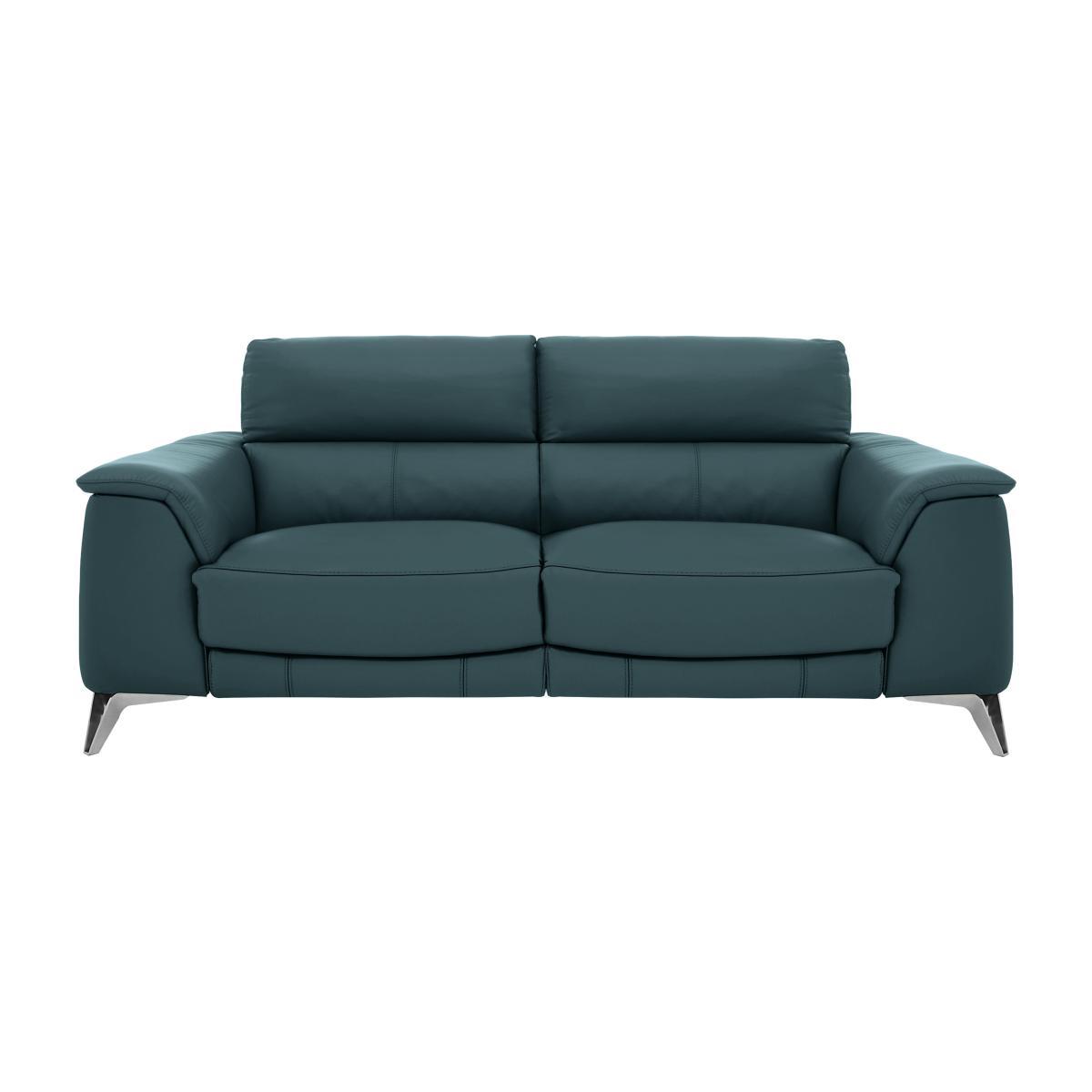 Odyssey 3 Seater Leather Static Sofa- World of Leather – image 1