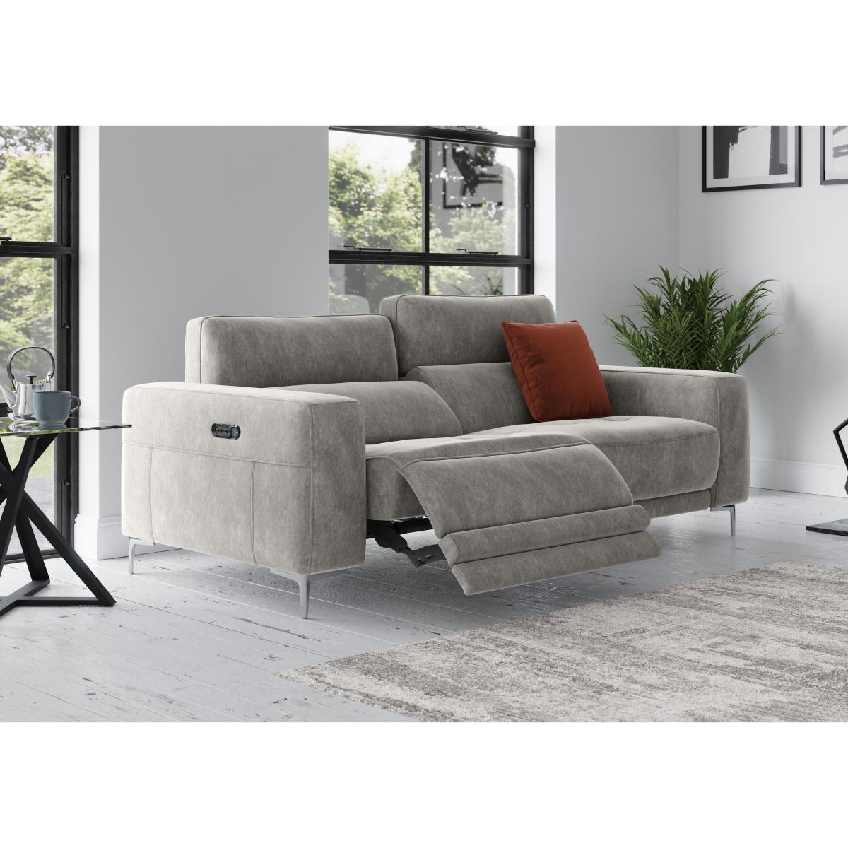 Adama 3 Seater Fabric Sofa - Grey – image 2
