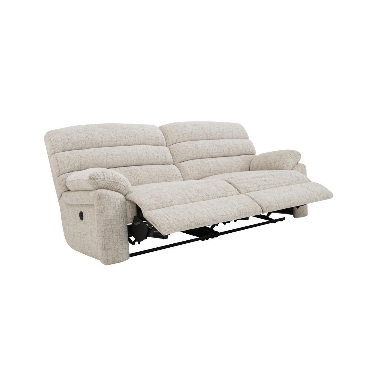 Comfort Story - Page 3 Seater Fabric Power Recliner Sofa with Power Headrests – image 5