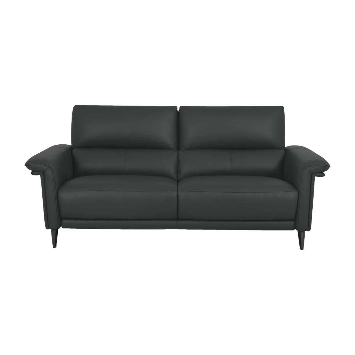 Domicil - Huxley 3 Seater Leather Sofa - NN Shale Grey
