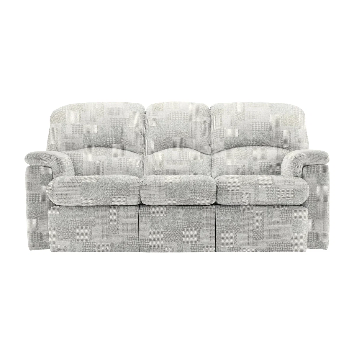 G Plan - Chloe 3 Seater Manual Recliner Fabric Sofa - Lydia Blush – image 1