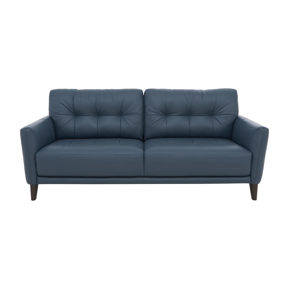 Uno Leather 3 Seater Sofa - BV Ocean Blue