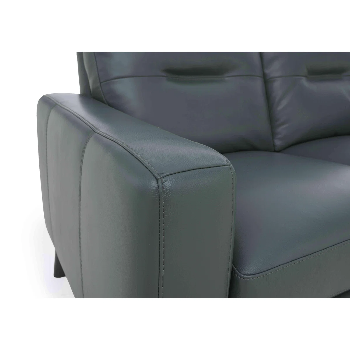 Jules 3 Seater NC Leather Sofa - Charcoal Grey – image 2