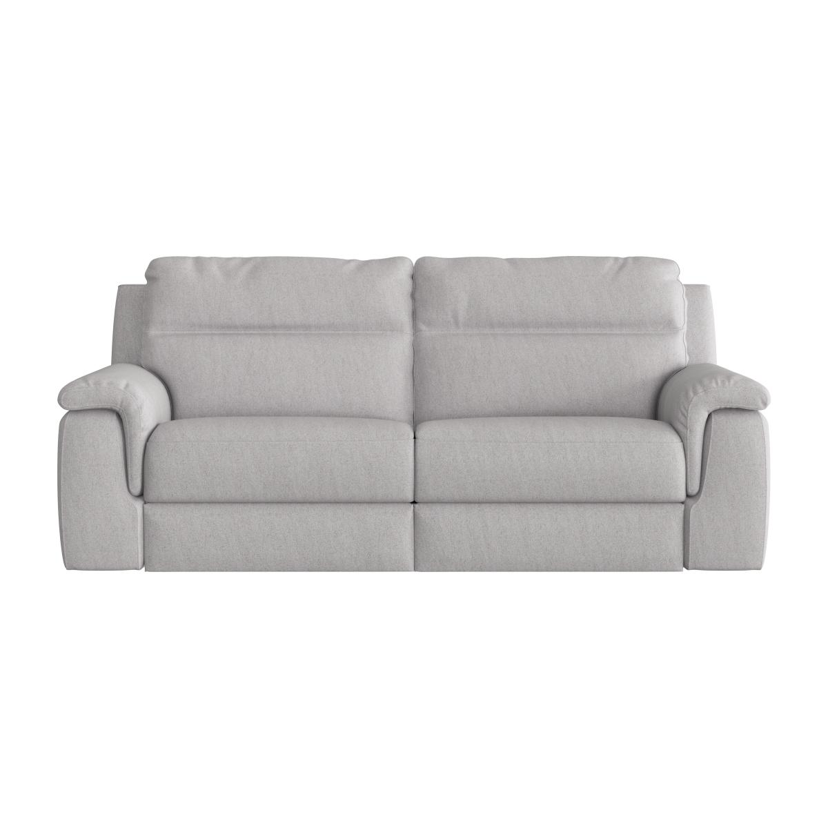 Nicoletti - Paolo 3 Seater Fabric Power Recliner Sofa - Grey – image 1