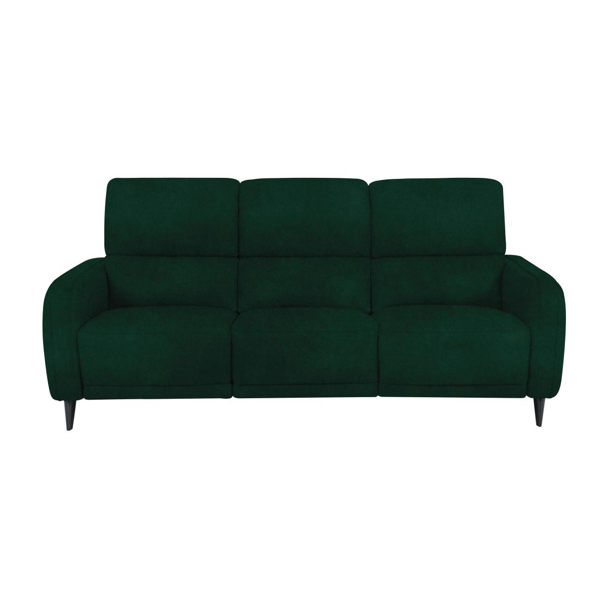 Domicil - Logan 3 Seater Fabric Power Recliner Sofa - Emerald Green