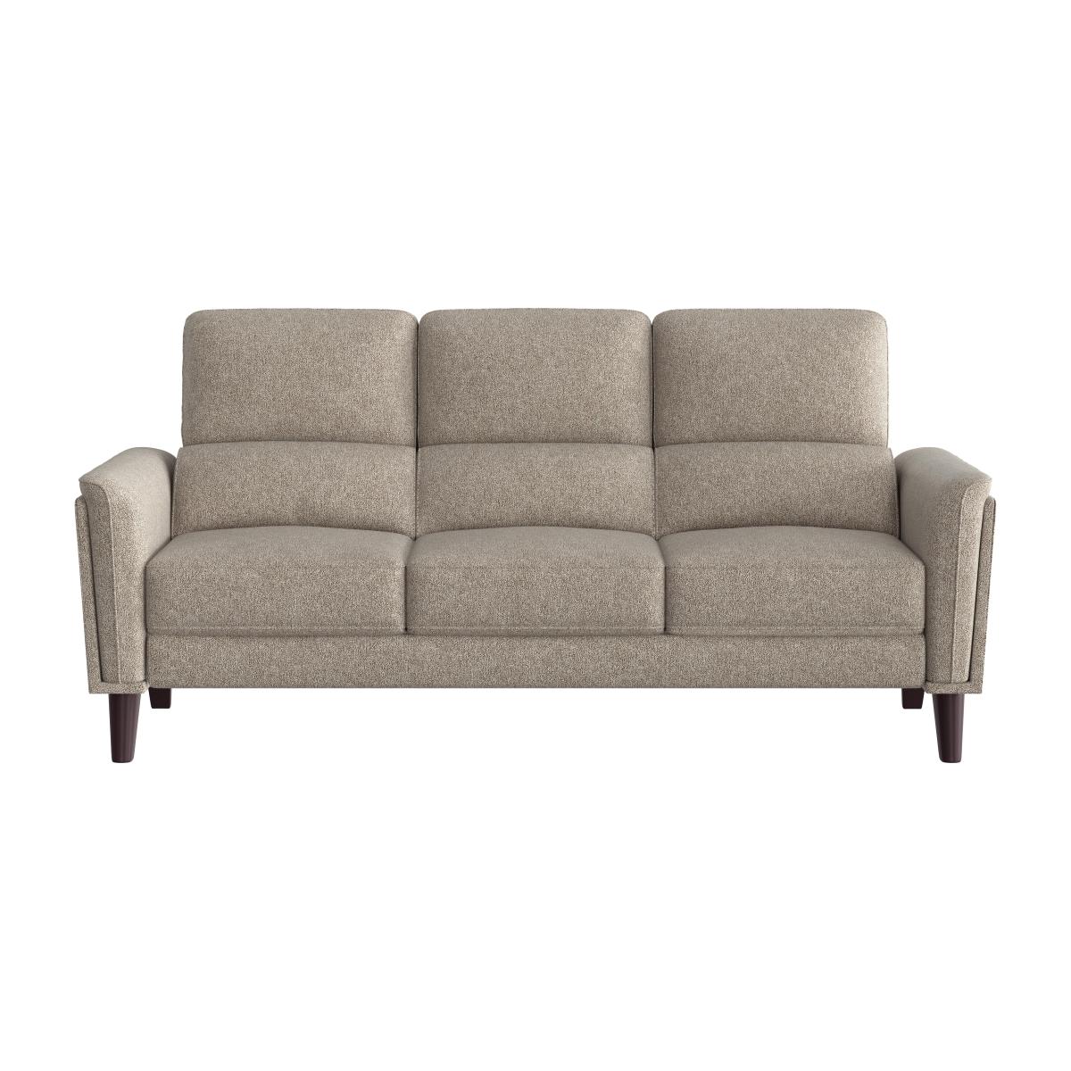 Compact Collection Klein 3 Seater Fabric Sofa - Biscuit