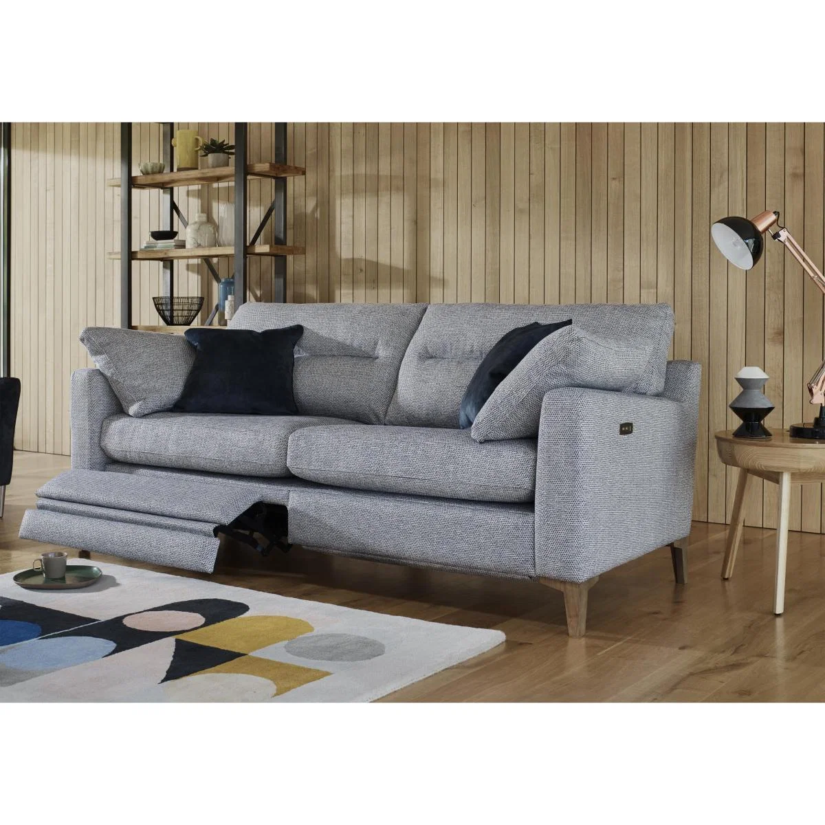 Uniqa 3 Seater Fabric Sofa – image 2