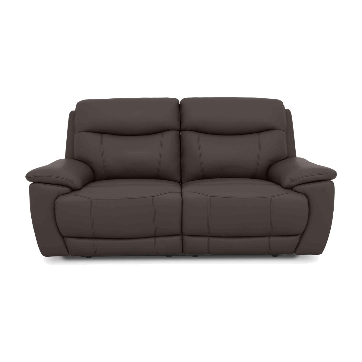 Sloane 3 Seater Leather Power Recliner Sofa - Storm – image 1