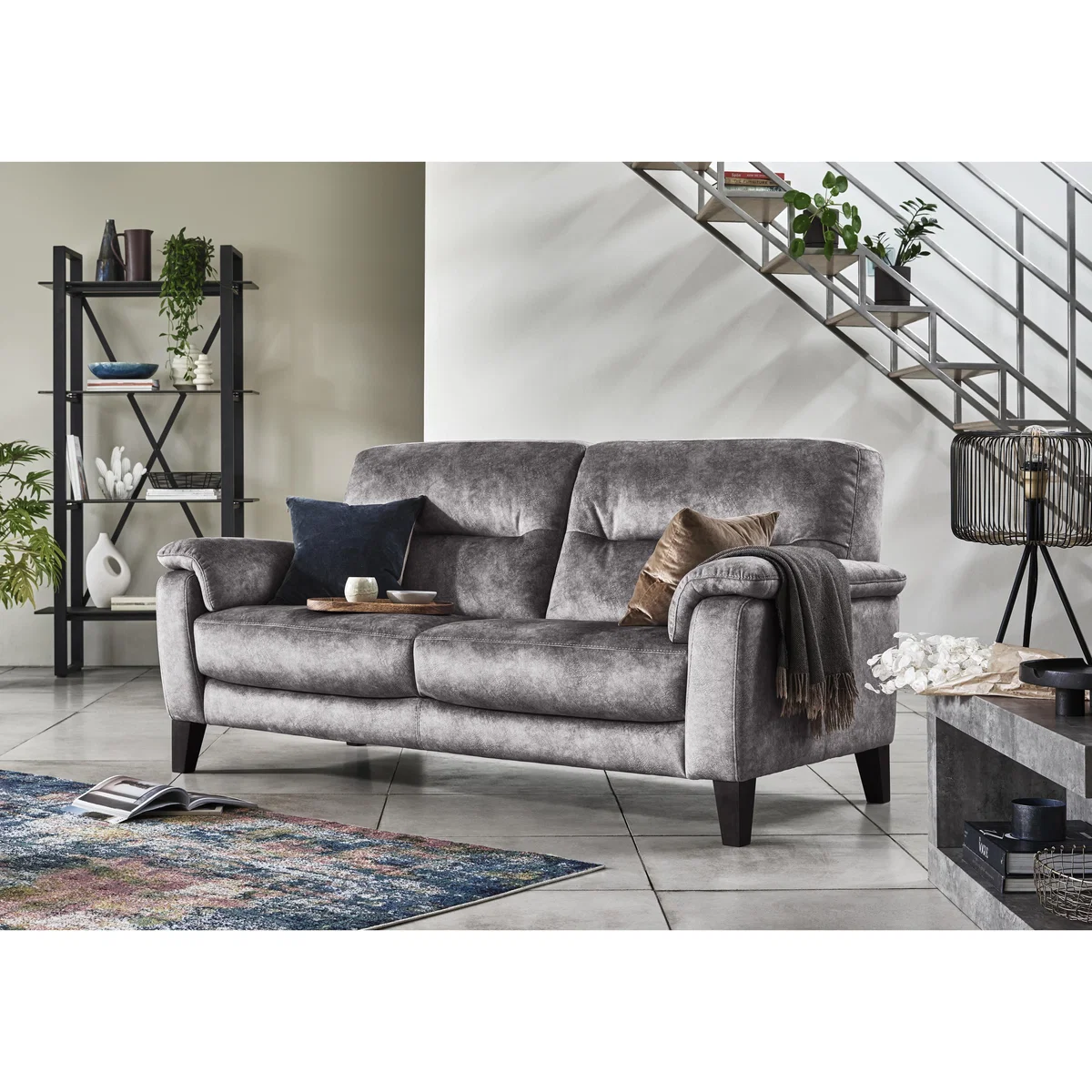 Catania Fabric 3 Seater Sofa – image 2