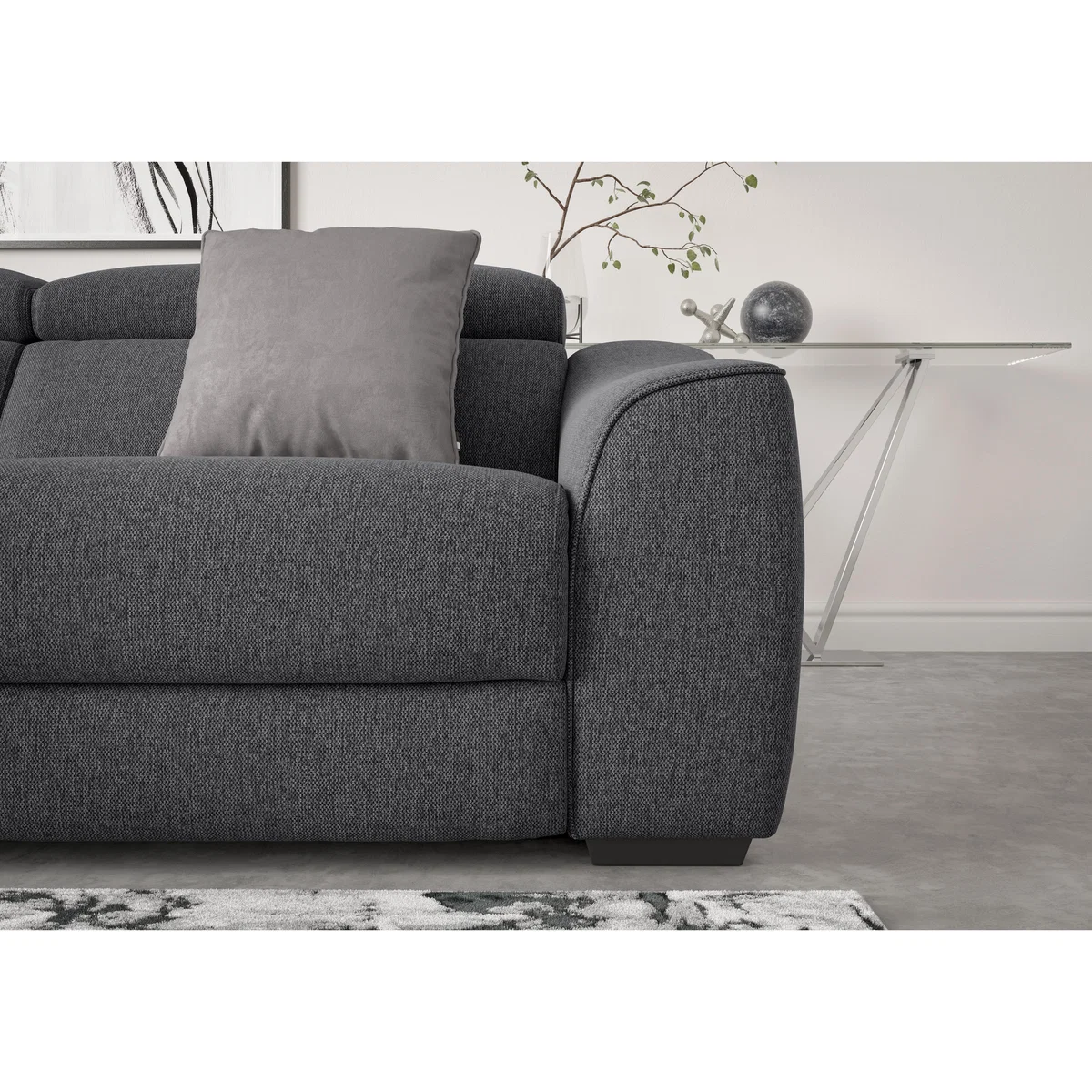 Elixir 3 Seater Fabric Power Recliner Sofa - Beige – image 5