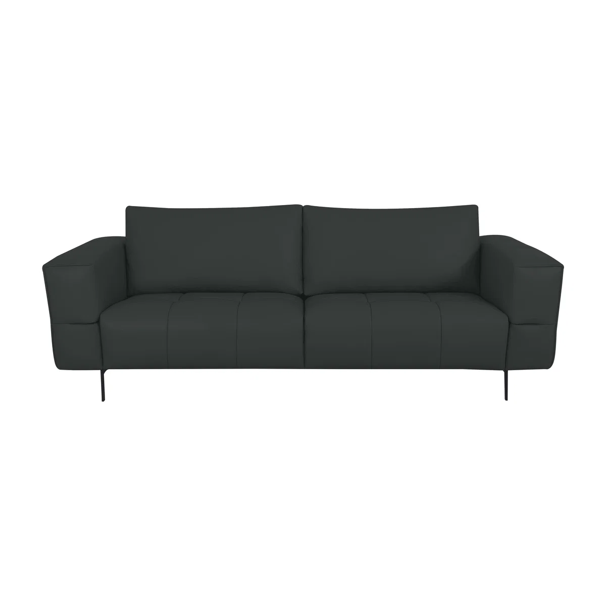 Domicil - Lawson 3 Seater Leather Sofa - NN Shale Grey