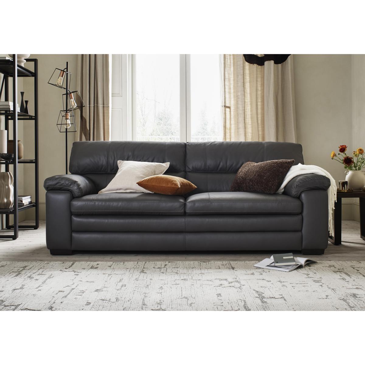 Cozee NC Leather 2.5 Seater Sofa - Pearl Blue – image 2
