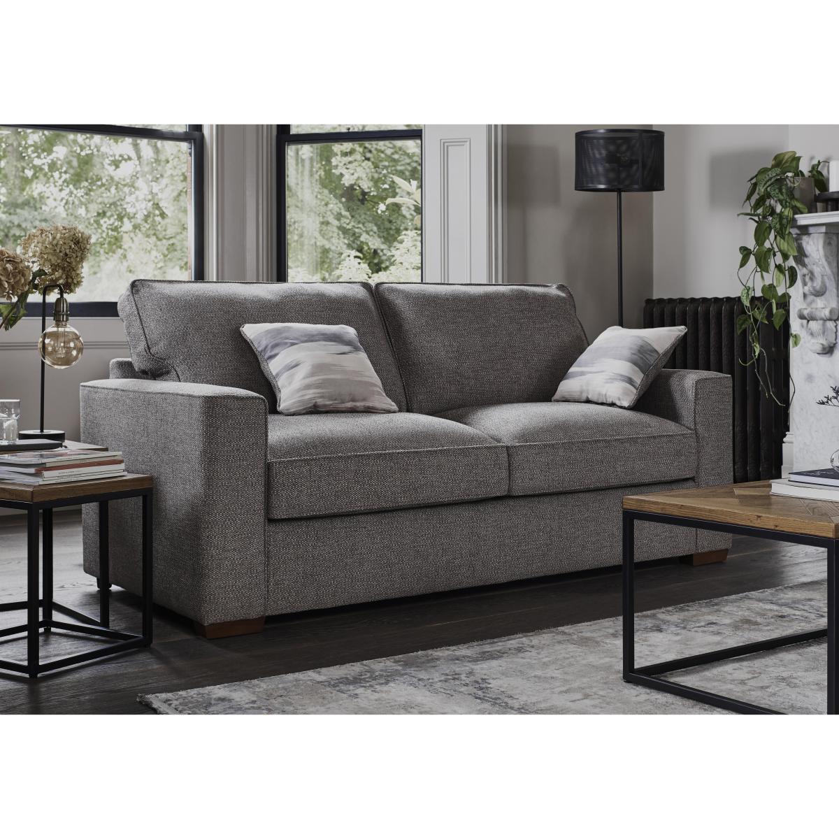 Cory 3 Seater Fabric Classic Back Sofa – image 2
