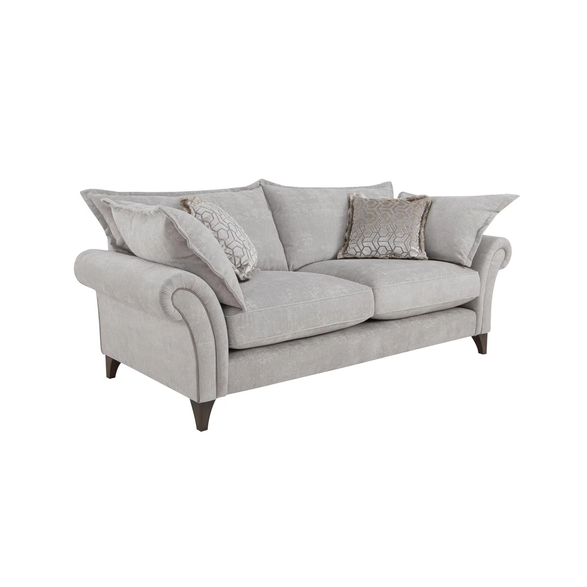 Boutique Splendour Fabric 3 Seater Sofa - Grey – image 5