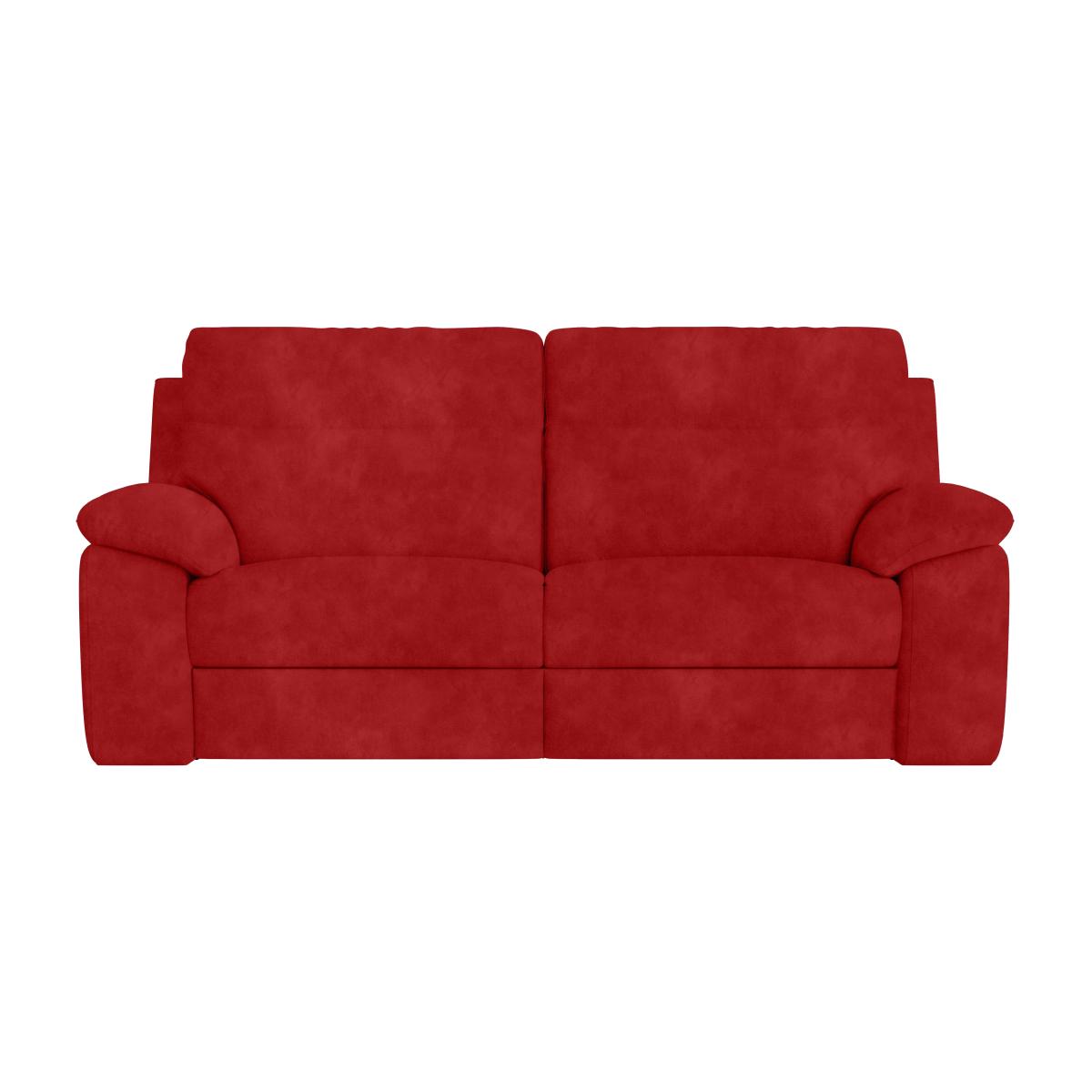 Nicoletti Italia - Pepino 3 Seater Fabric Sofa with Power Recliner - Selma Rosso