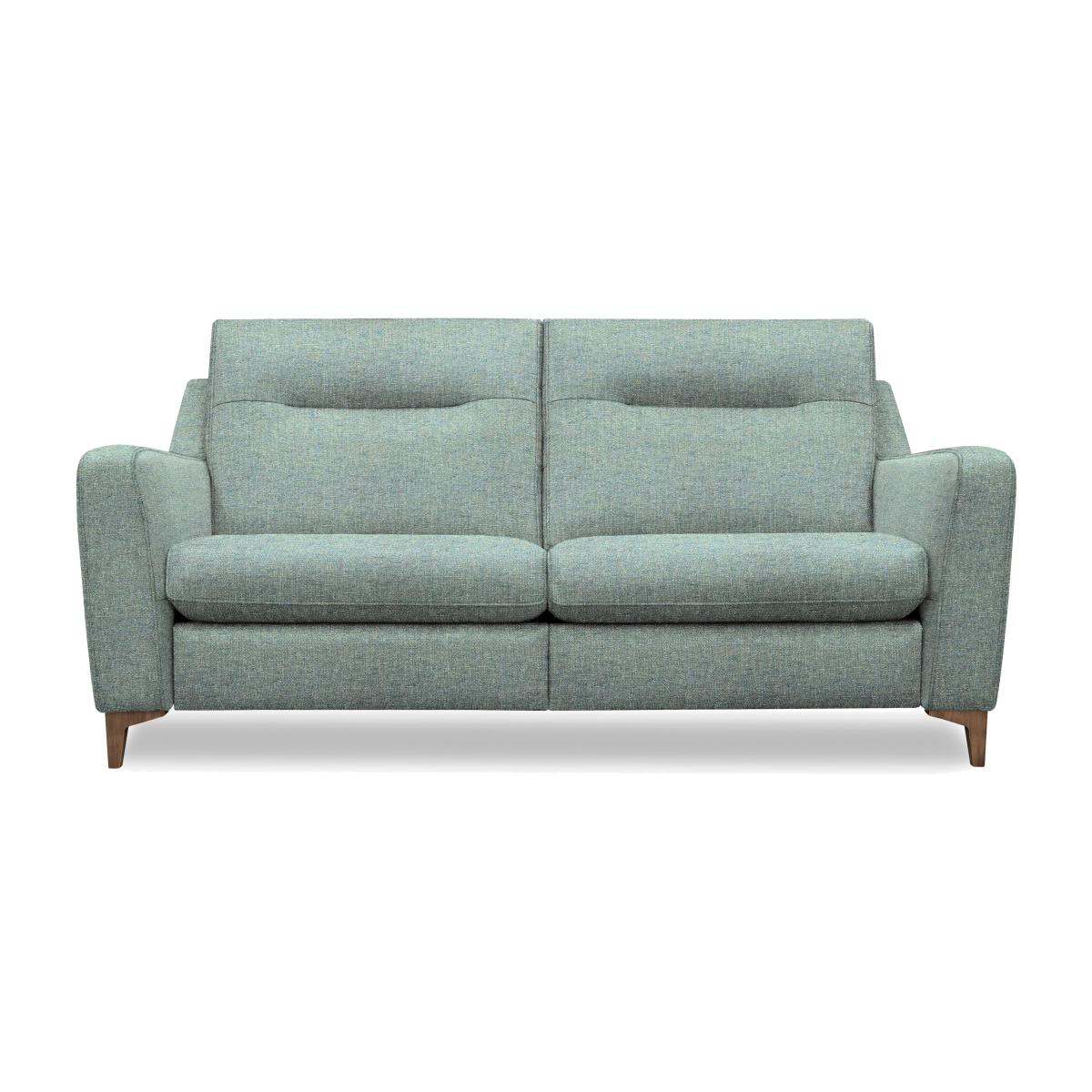 G Plan - Arlo 3 Seater Fabric Sofa - No Recliner - Dapple Kingfisher with Walnut Feet
