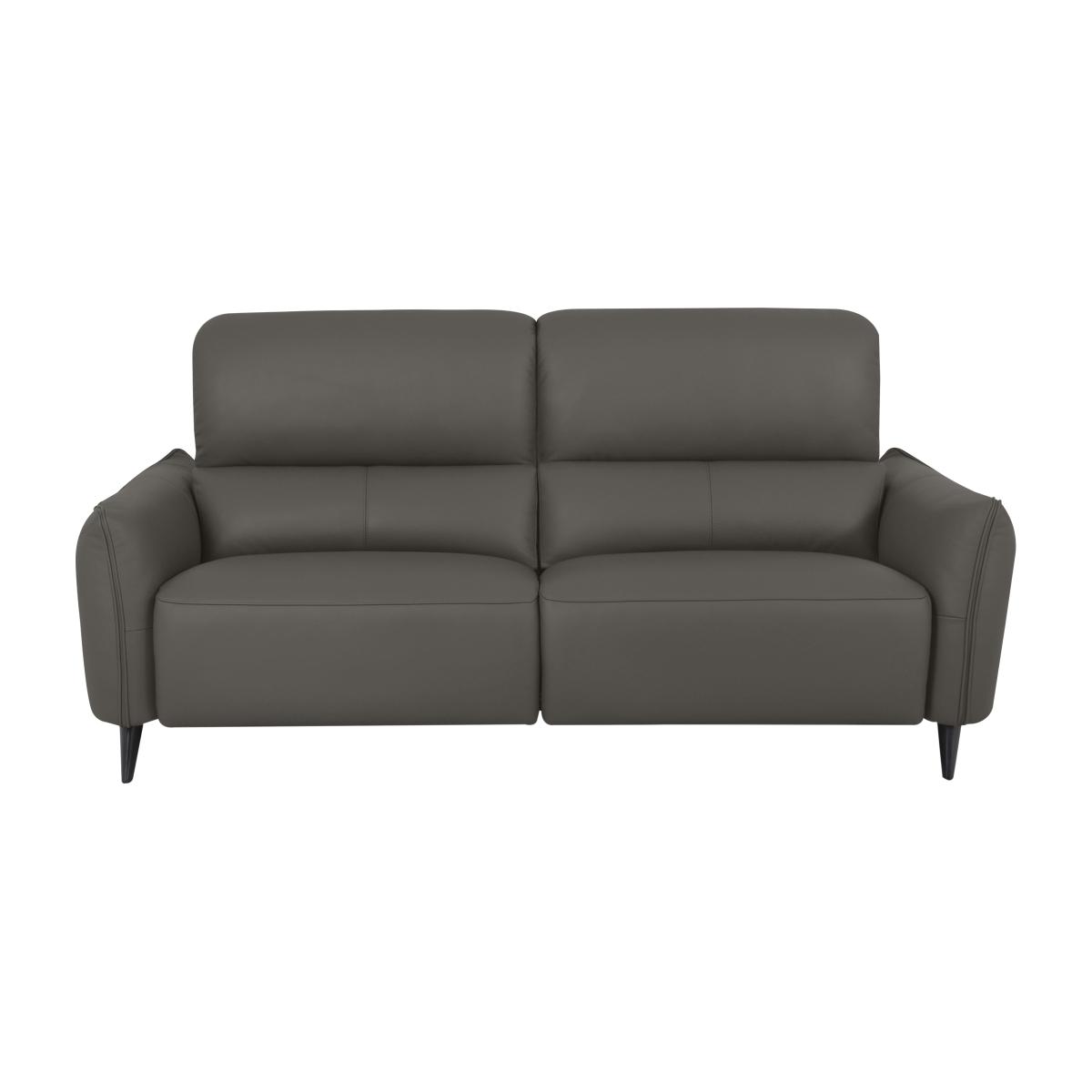 Domicil - Maddox 3 Seater Leather Sofa - NN Elephant Grey