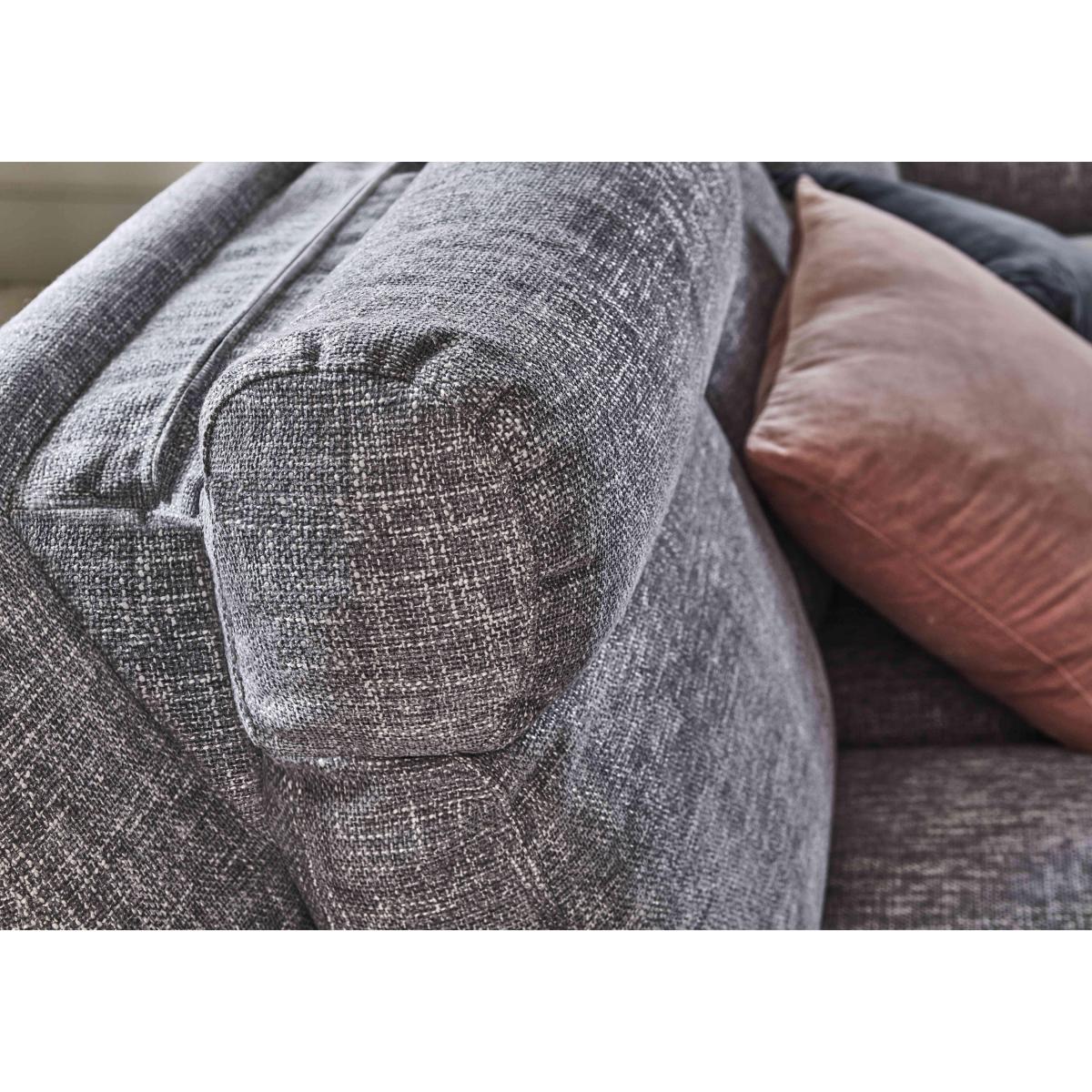 Orlando 3 Seater Fabric Power Recliner Sofa with Power Headrests and Lumbar Support - Grey – image 5