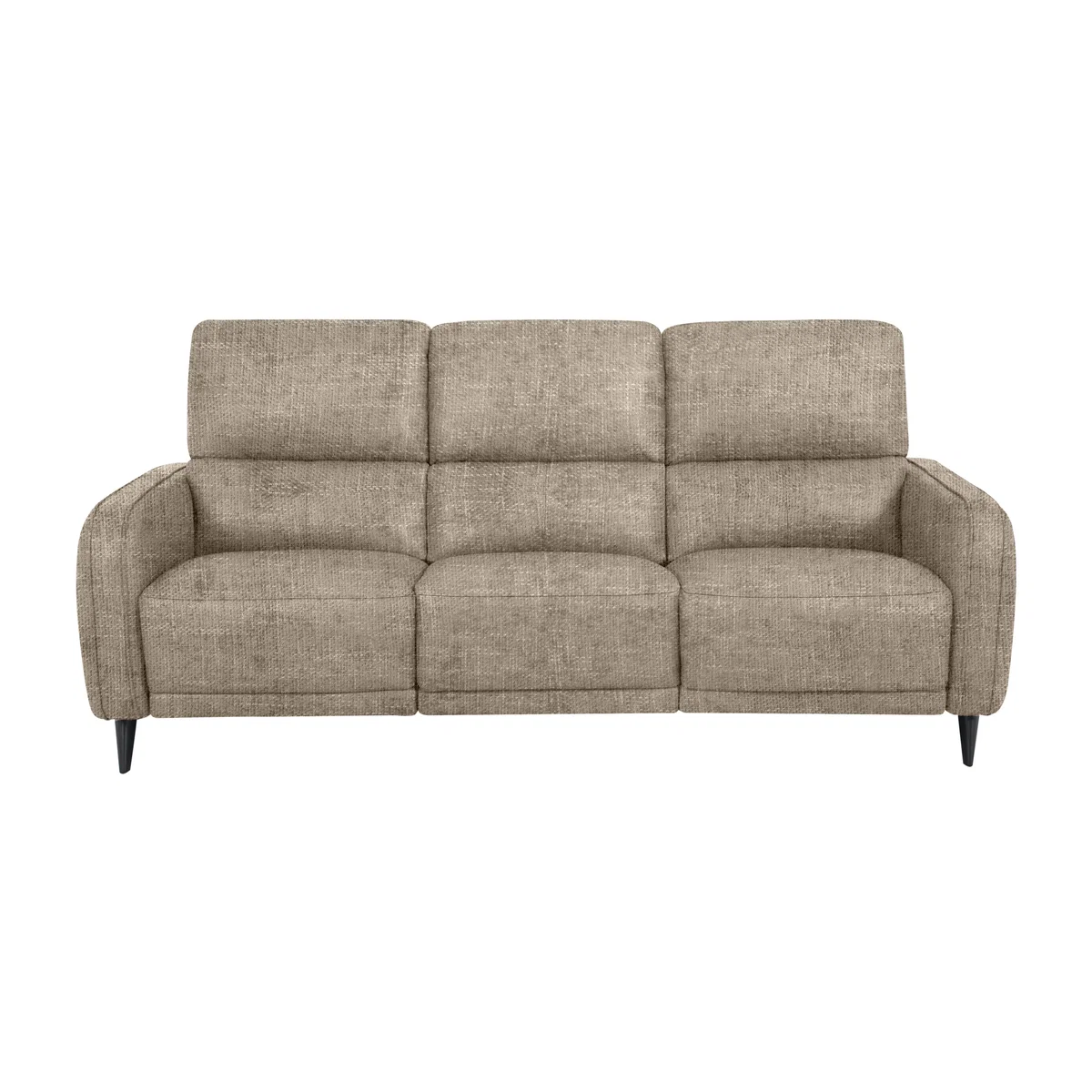Domicil - Logan 3 Seater Fabric Power Recliner Sofa - Sand