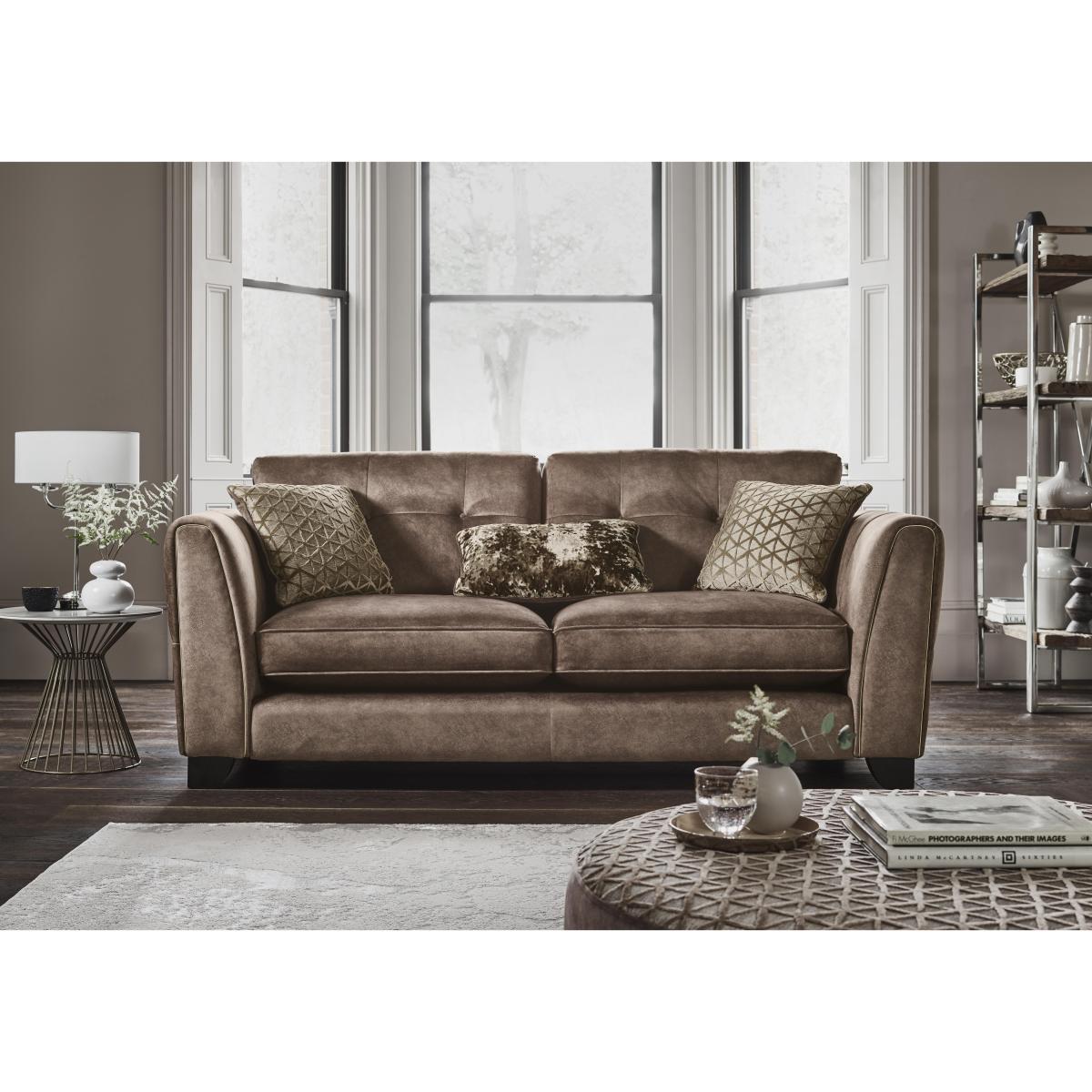 Ariana 3 Seater Fabric Classic Back Sofa - Sage – image 2