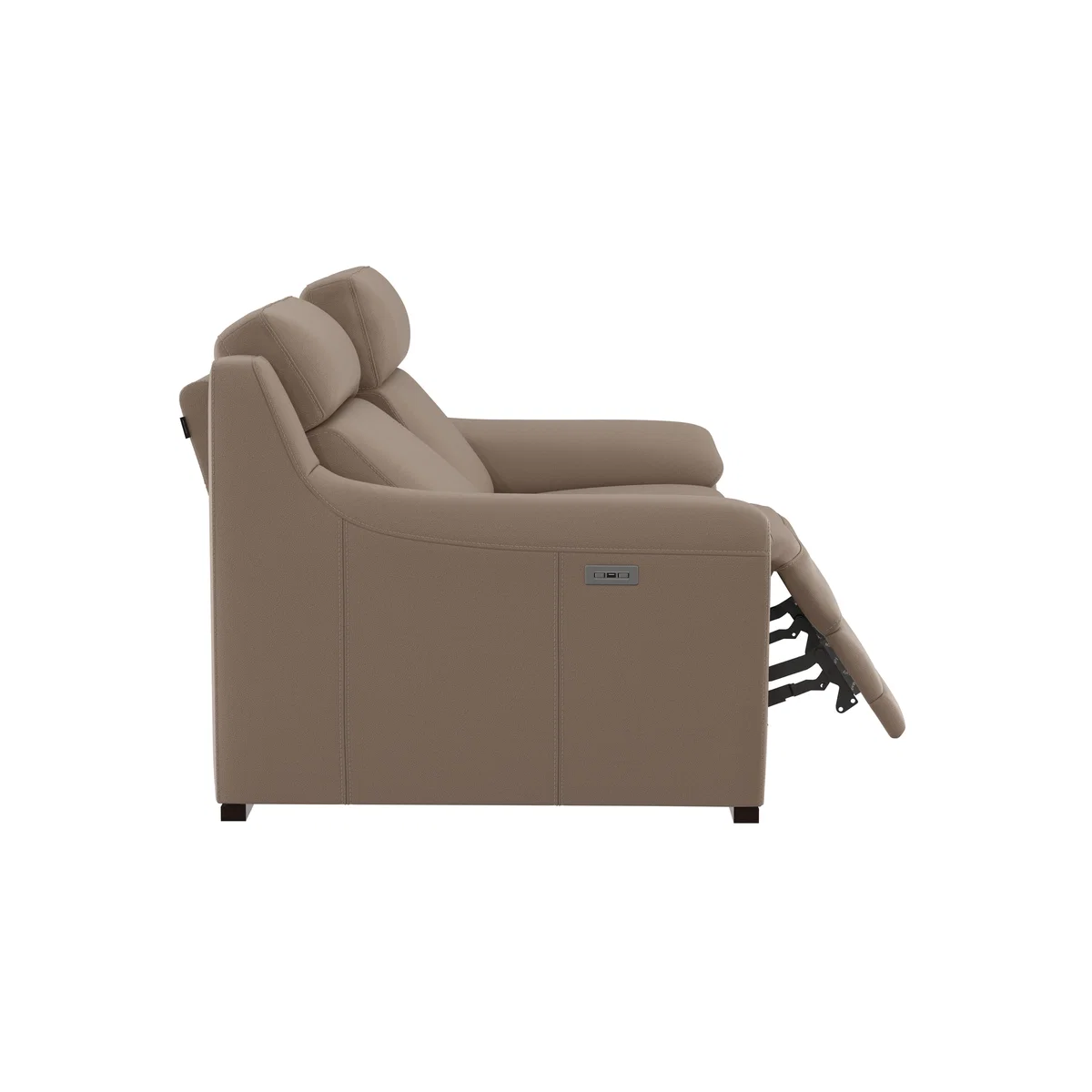 Nicoletti - Tosca 3 Seater Leather Power Recliner Sofa - Yellow – image 4
