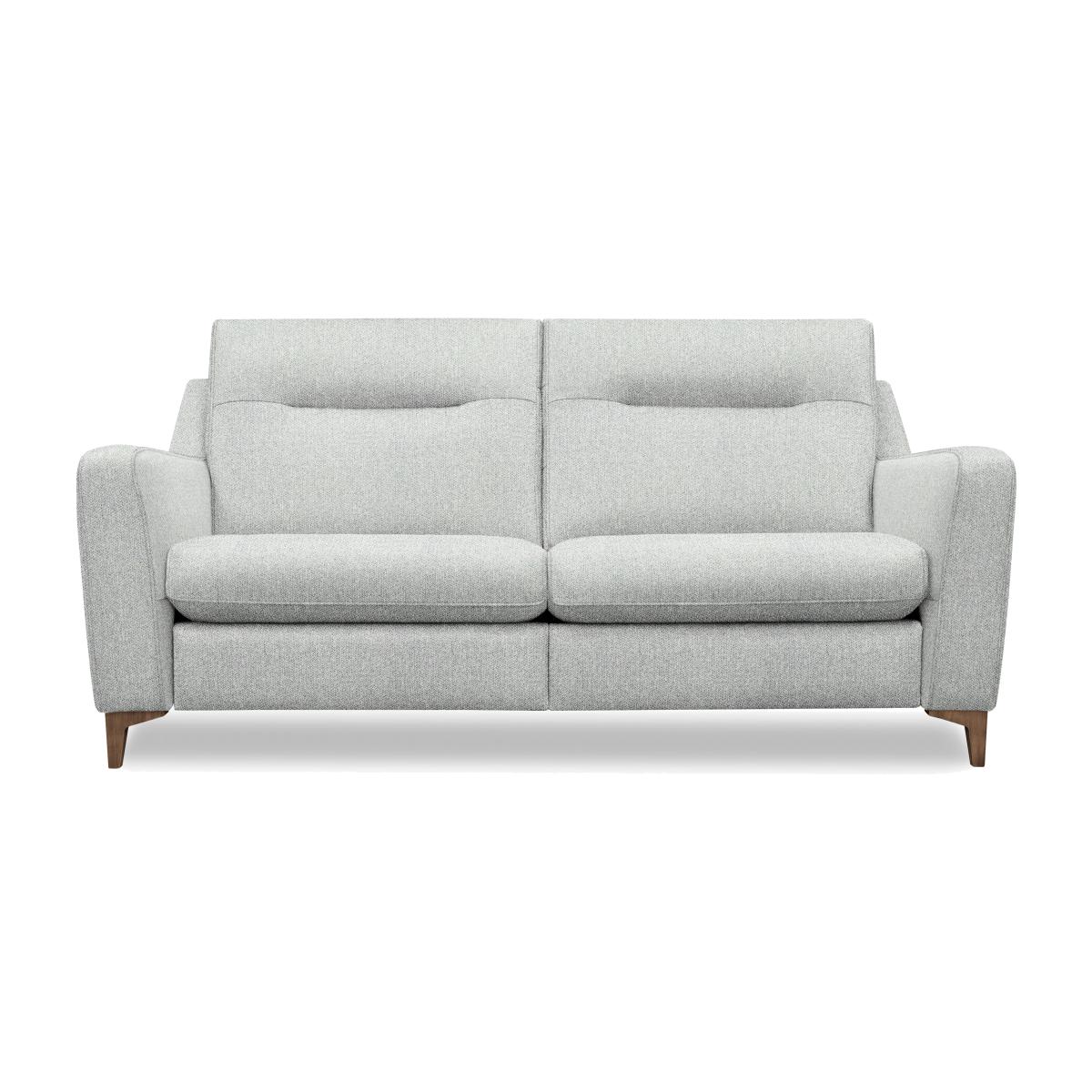 G Plan - Arlo 3 Seater Fabric Sofa - No Recliner - Swift Cygnet with Walnut Feet