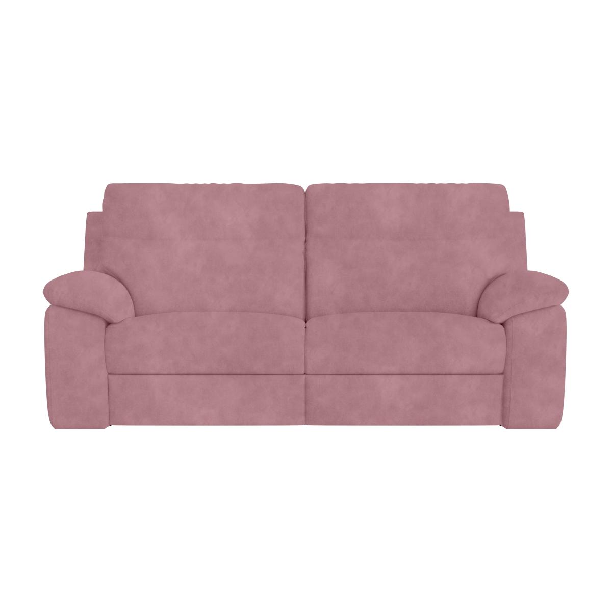 Nicoletti Italia - Pepino 3 Seater Fabric Sofa with Power Recliner - Selma Rosa
