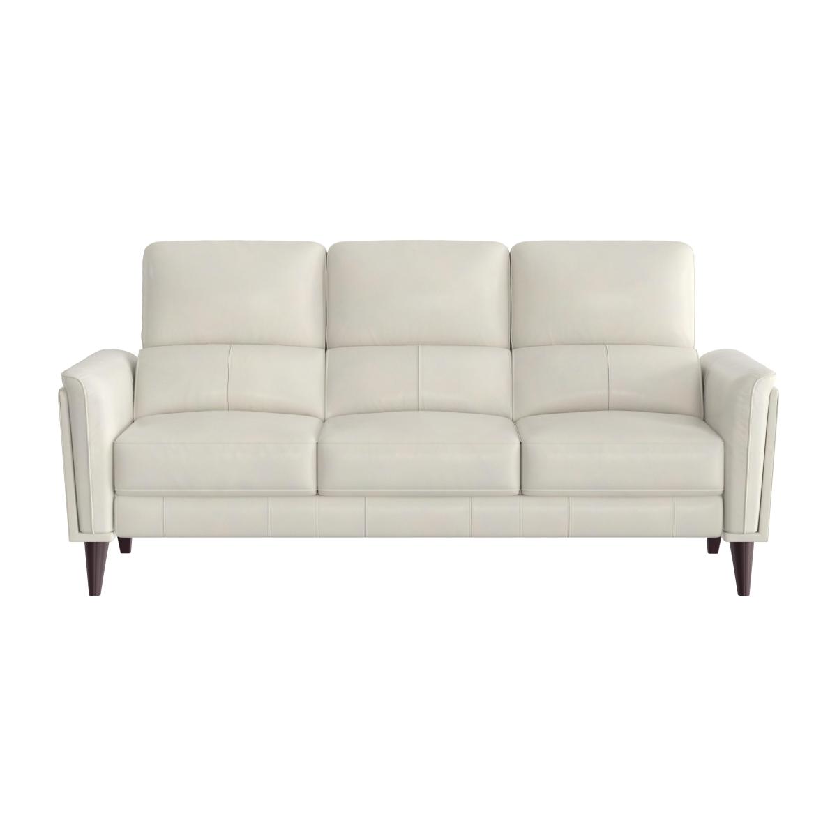 Compact Collection Klein 3 Seater BV Leather Sofa - Frost