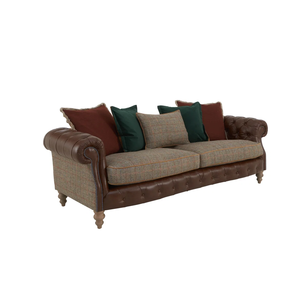 Tetrad - Balvenie 3 Seater Leather Scatterback Sofa – image 4