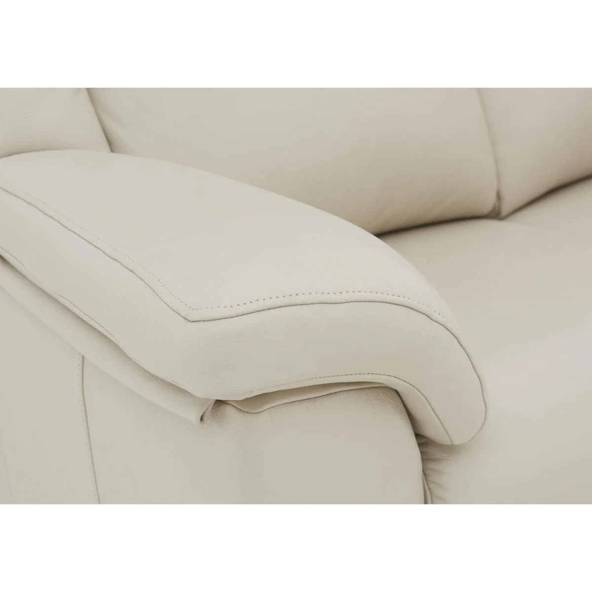 G Plan - Milton 3 Seater Leather Manual Recliner Sofa - Cream – image 3
