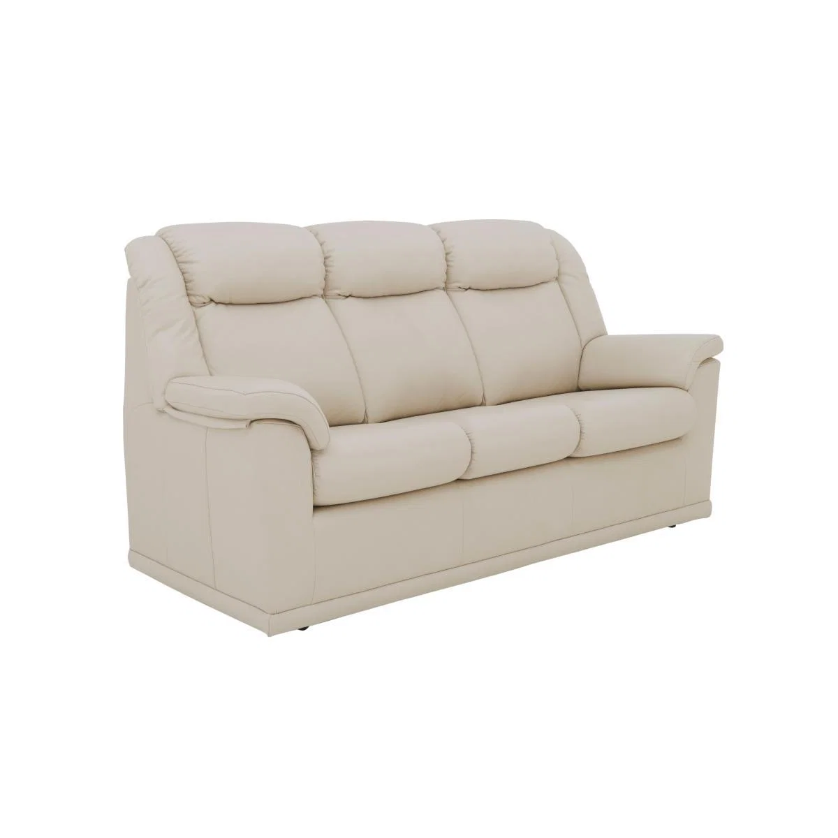 G Plan - Milton 3 Seater Leather Manual Recliner Sofa - Cream – image 4