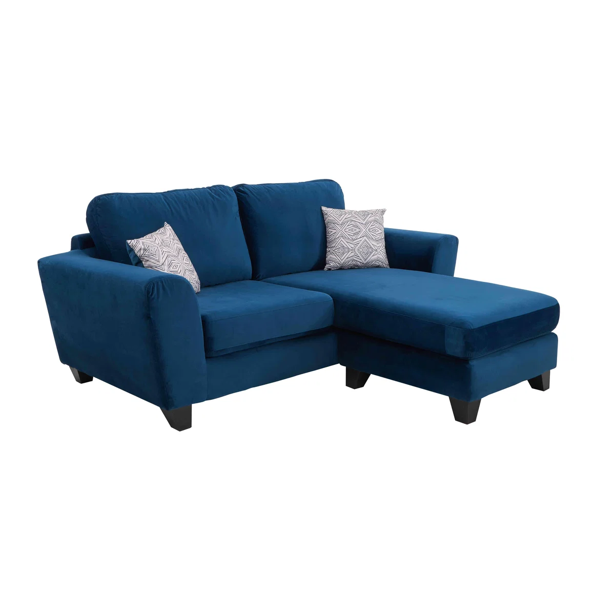Darcey Fabric 3 Seater Chaise End Sofa - Grey – image 3