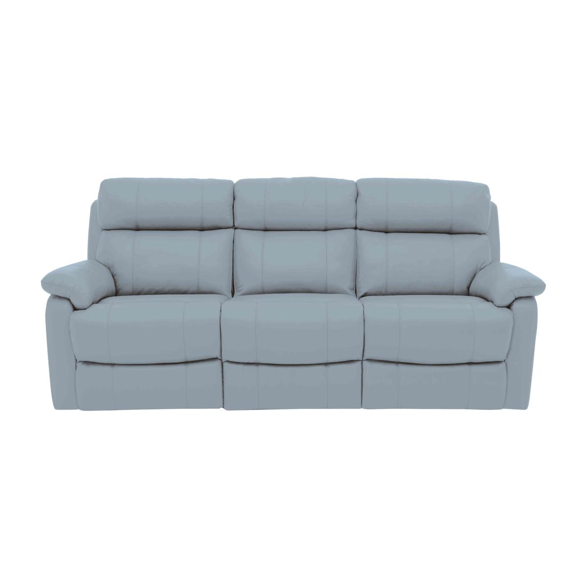 Relax Station Komodo 3 Seater Power NC Leather Sofa - Pearl Blue