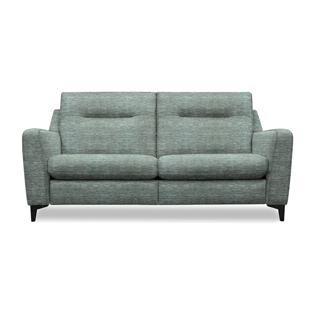 G Plan - Arlo 3 Seater Fabric Power Recliner Sofa - Waffle Marine with Ebony Feet