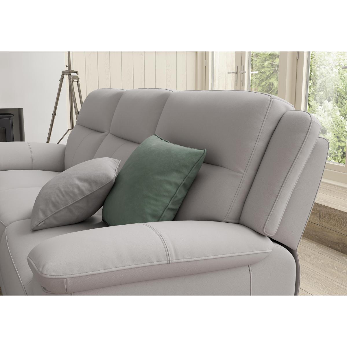 Touch 3 Seater Heavy Duty Fabric Sofa with USB Ports - Beige – image 5
