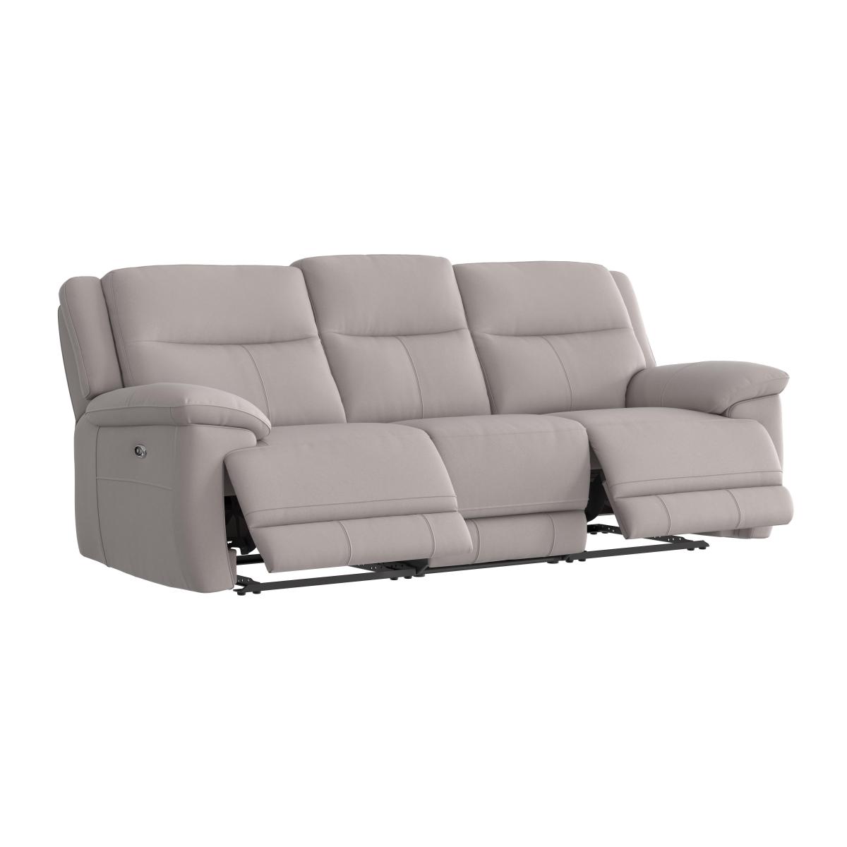 Touch 3 Seater Heavy Duty Fabric Sofa with USB Ports - Beige – image 7
