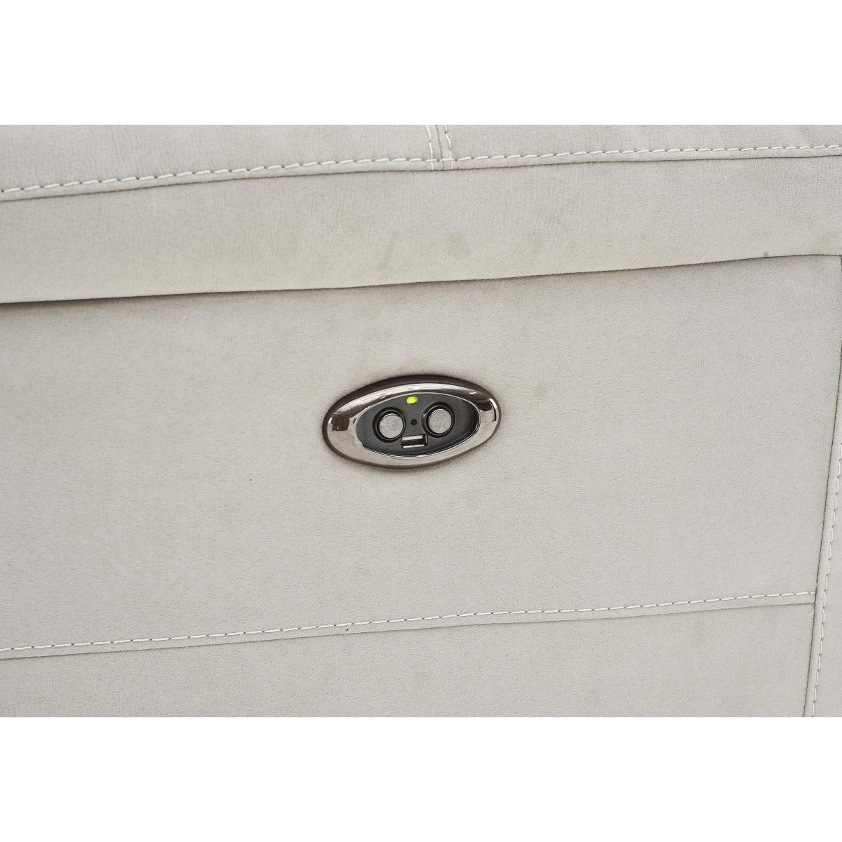 Touch 3 Seater Heavy Duty Fabric Sofa with USB Ports - Beige – image 8