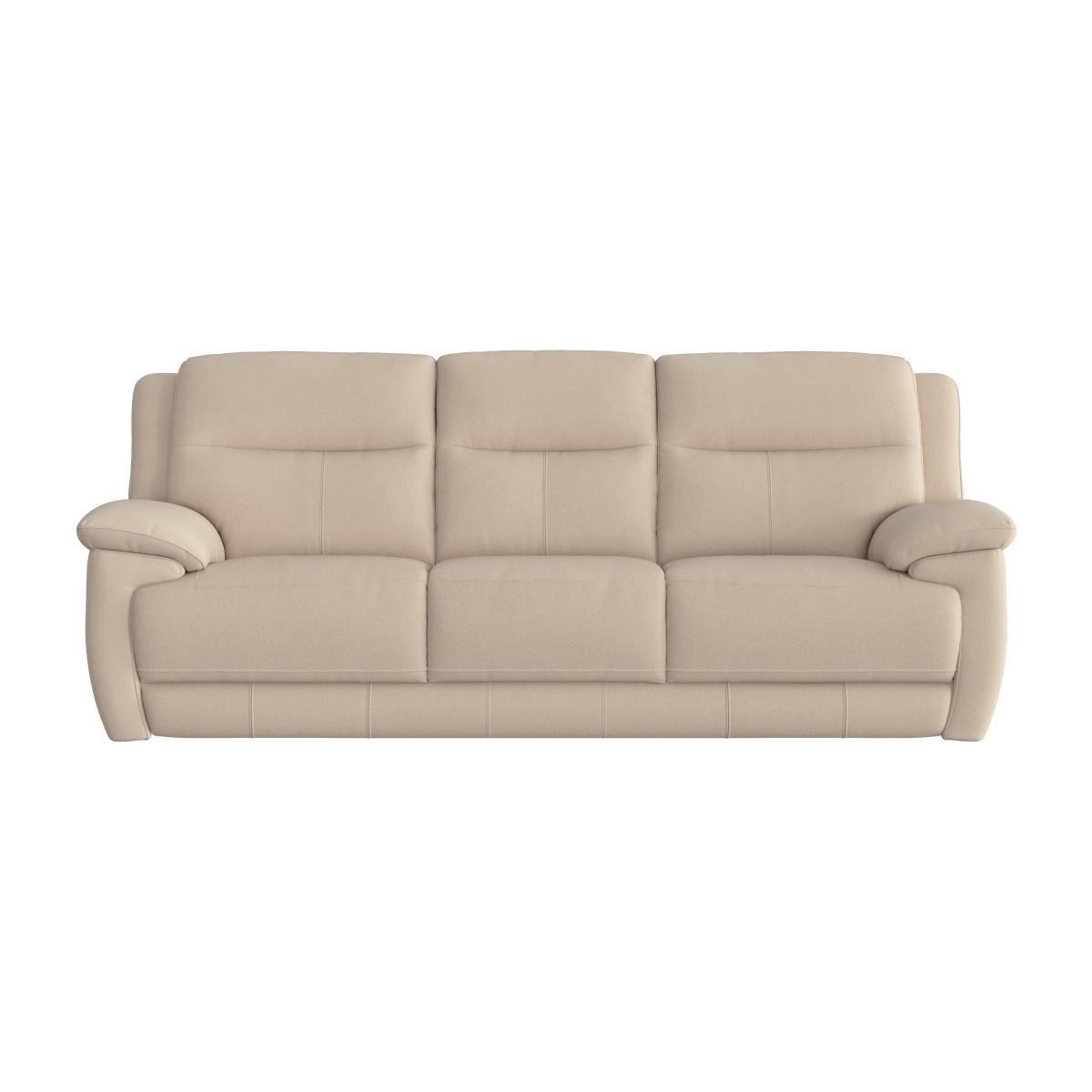 Touch 3 Seater Heavy Duty Fabric Sofa with USB Ports - Beige – image 1