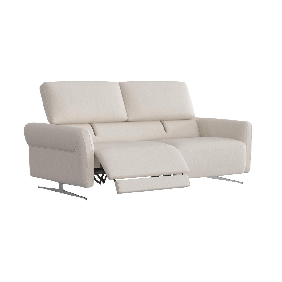 Nicoletti - Bella 3 Seater Fabric Recliner Sofa - Grey – image 3