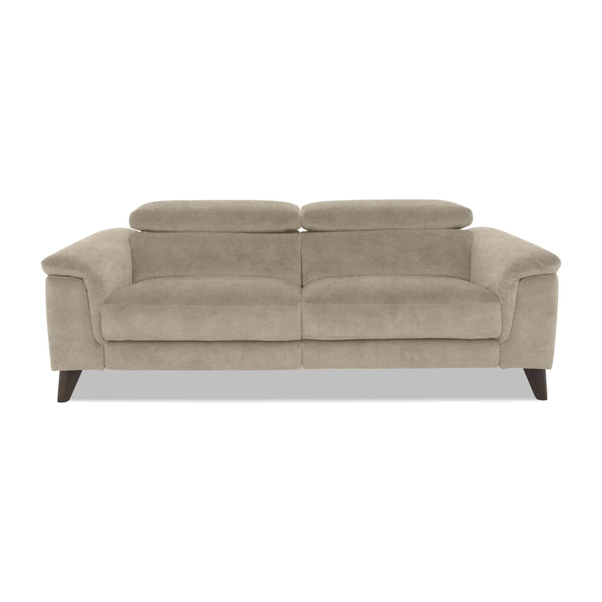 Wade 3 Seater Fabric Power Recliner Sofa - R120 Light Khaki